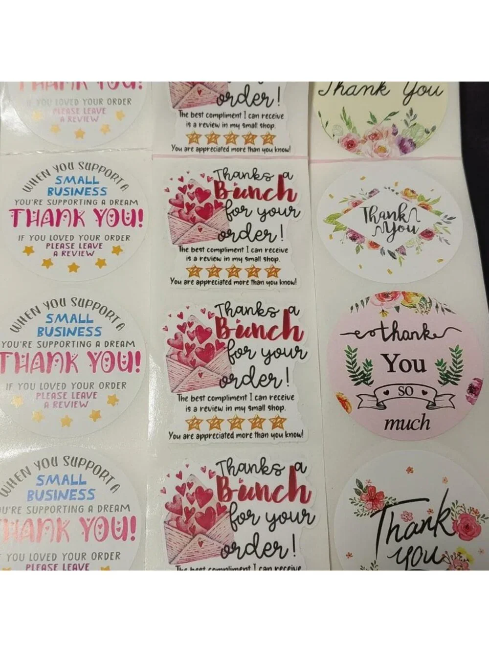 Thank You Stickers 100 Stickers